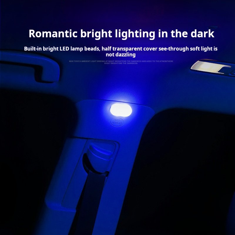 Yosovlamp Car Decoration Touch Atmosphere Light No Wiring Modification Color USB Mini LED Lighting