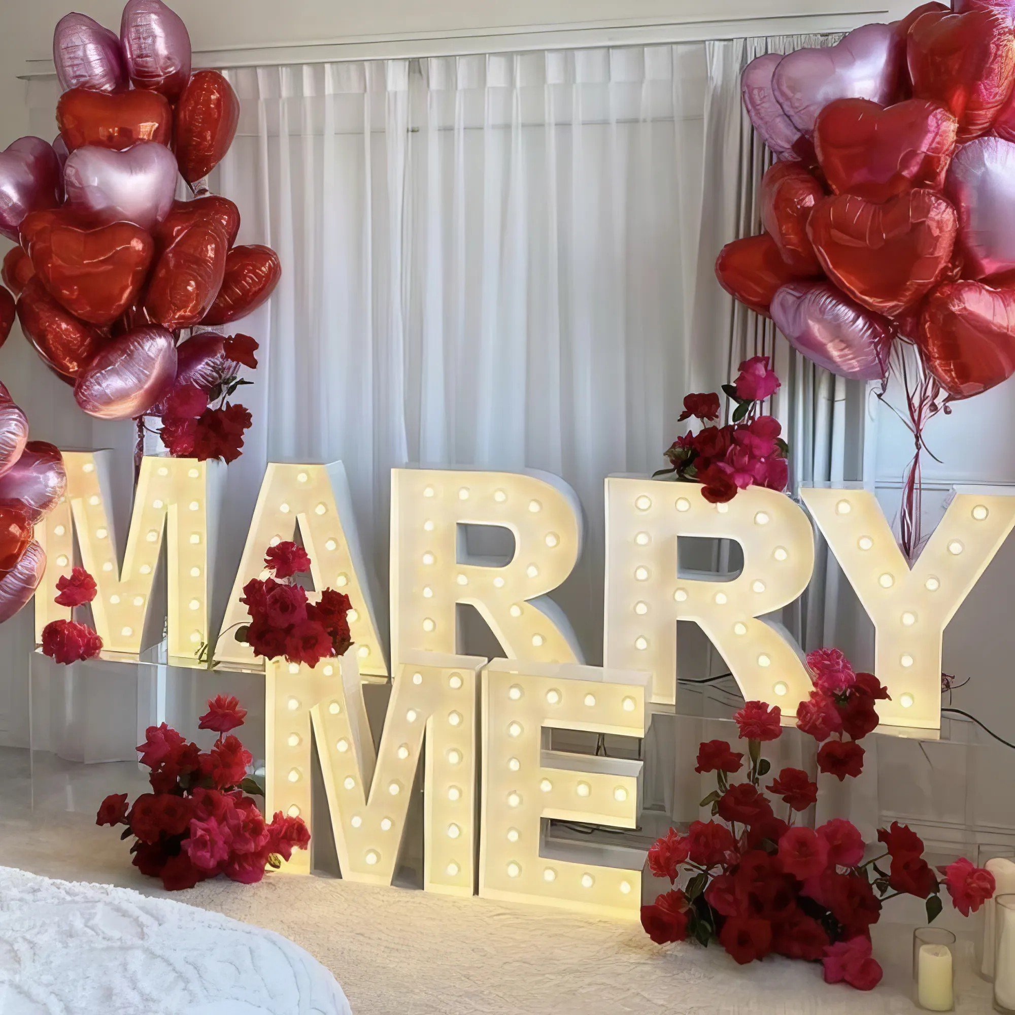 Oh Baby Rgb Neon Letter Signs 4ft 5ft Large Metal Light up Bulb Letter Baby Love Marry Me Led Marquee Letters