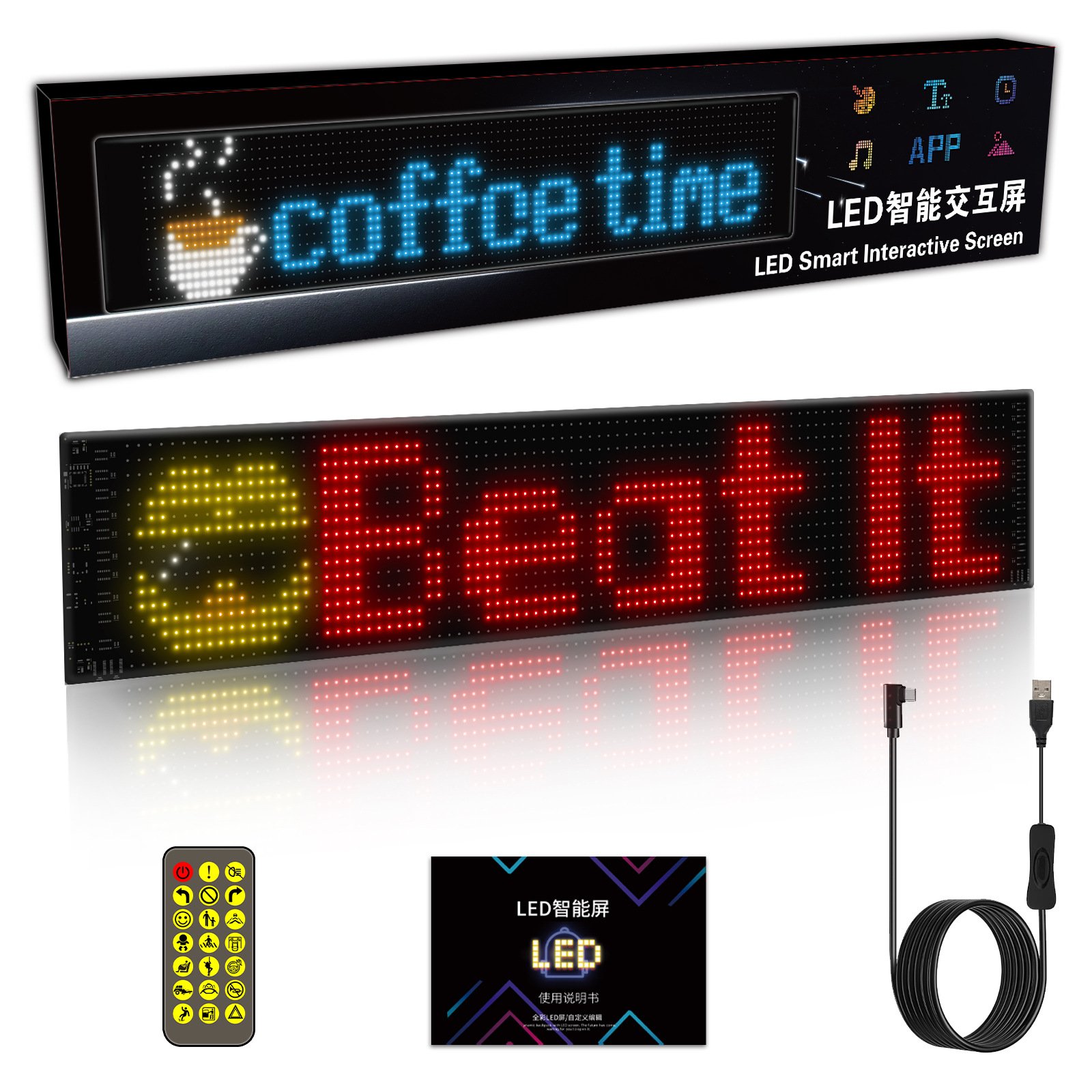 Vehicle Demon Dynamic Animated Led Eye LED Display Screen Panel Car Blinking Eye Led Lights Devil Eyes Lights for Truck