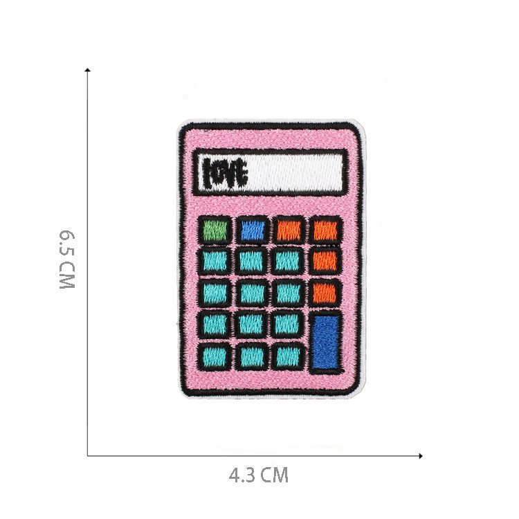 Hot Sale Children Kids School Season Stationery Iron on Embroidery Patches for Clothes Bag
