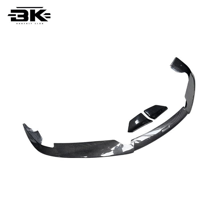 For Porsche 911 992 Turbo S Upgrade Bra-Bus Style-- Front Bumper Lip Dry Carbon Fiber Front Splitter Apron Front Lip bumper