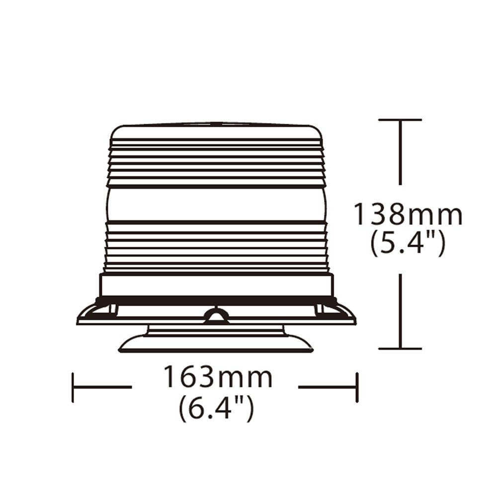12/24V SAE LED Forklift Lamp DC 10-48V Emergency Flashing Warning Lights Beacon for Industrial Vehicles