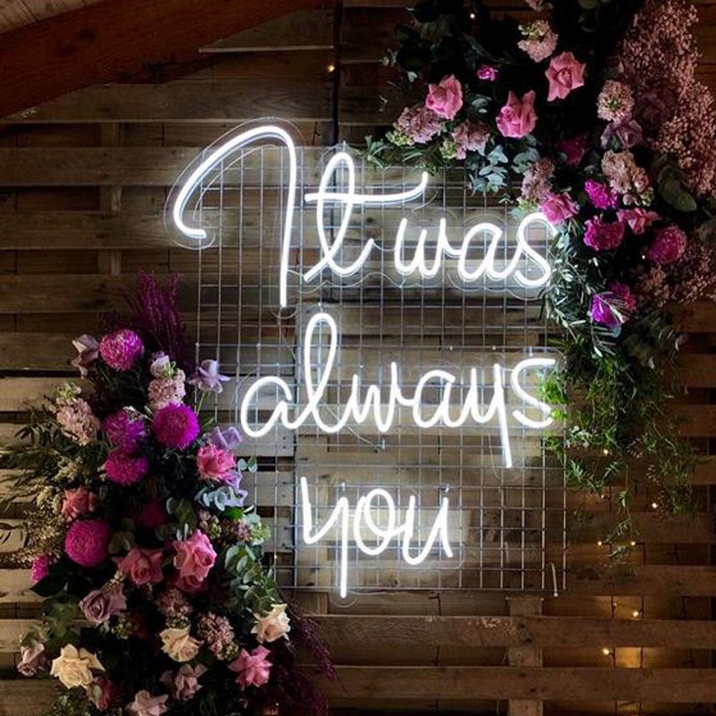 Manufacturer Dropshipping NO MOQ Fast Delivery Neon Letter Custom Acrylic Led Neon Sign for Living Room Decoration
