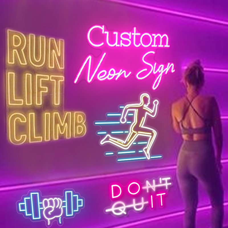 Rebow High Quality Color Change Landscape Lamps Decor Neon Lights Happy Birthday Neon Sign for Home Wedding