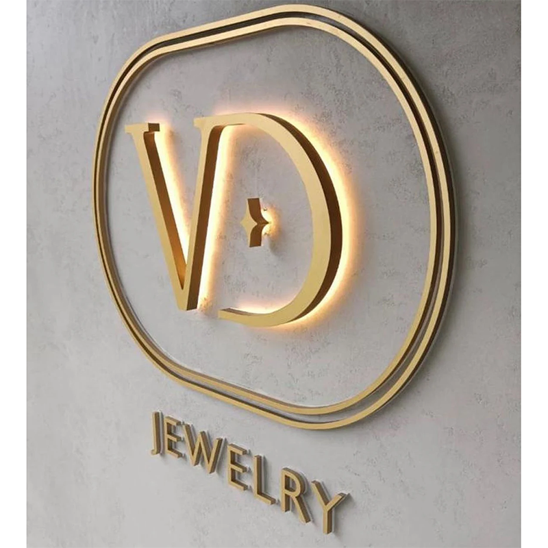 Custom Backlit 3D Business Sign,Company Logo 3D LED Metal Sign,3D LED Metal Business Sign,Light up Letters Acrylic Business Sign