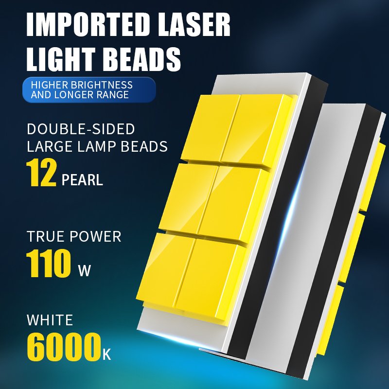 M6 LED Car Headlight Bulb 59800 Lumen Universal Car Accessories H4 H7 H11 H13 9005 9006 9012 for 110 Watts