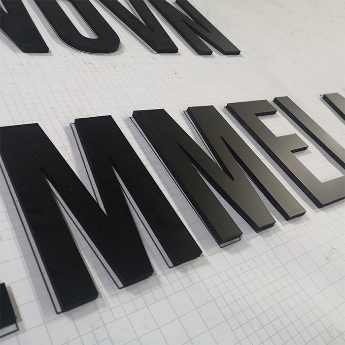 Outdoor Large Advertising 3D Dimensional Pvc Painting Foam Letter Sign Giant Building Wall Carving Plastic Alphabet Signage