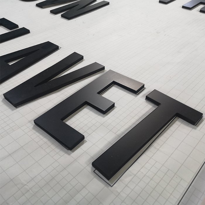 Outdoor Large Advertising 3D Dimensional Pvc Painting Foam Letter Sign Giant Building Wall Carving Plastic Alphabet Signage