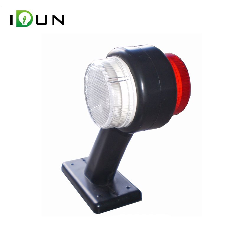 10-30V Led Clear+Red Tail Marker Lights for Trucks Rechargeable Cob Led Work Light Rubber Arm Stalk