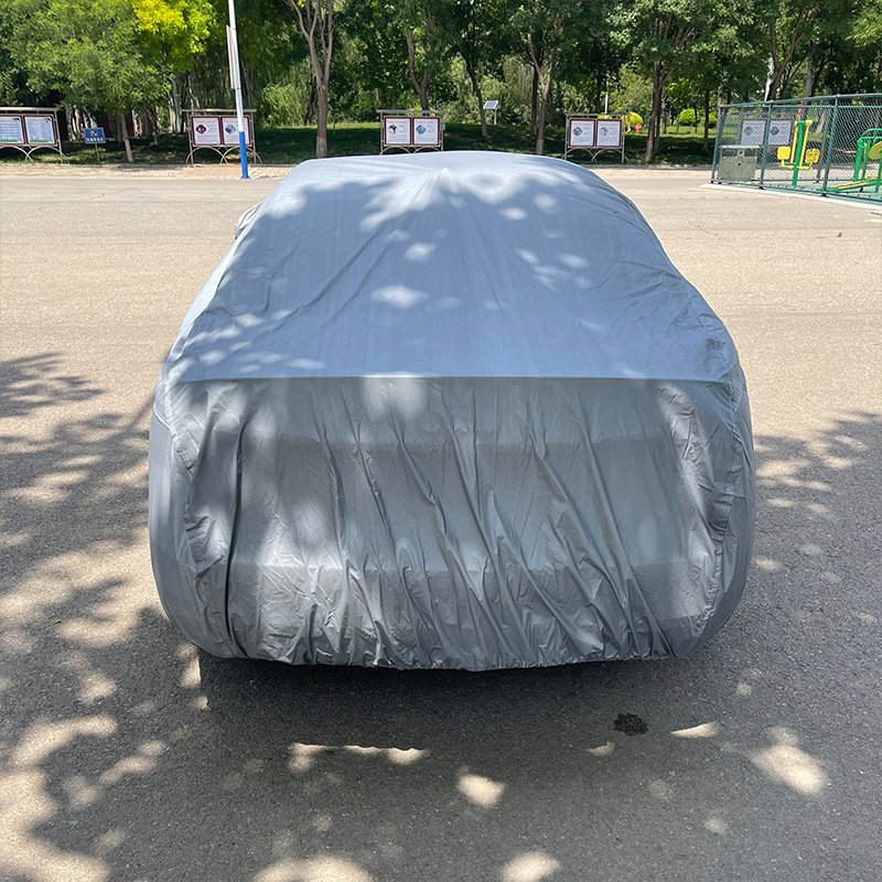 Car Clothing Cover Plus Velvet Full Coverage PEVA Plain Grain Plus Cotton Dust Proof Rain Sunscreen Full Car Clothing Full Car