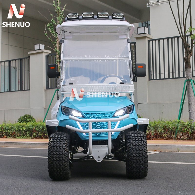 USA Electric Vehicle Club Car 4+2 Seater 4 Wheel Golf Hunting Car Electric Golf Buggy Carts