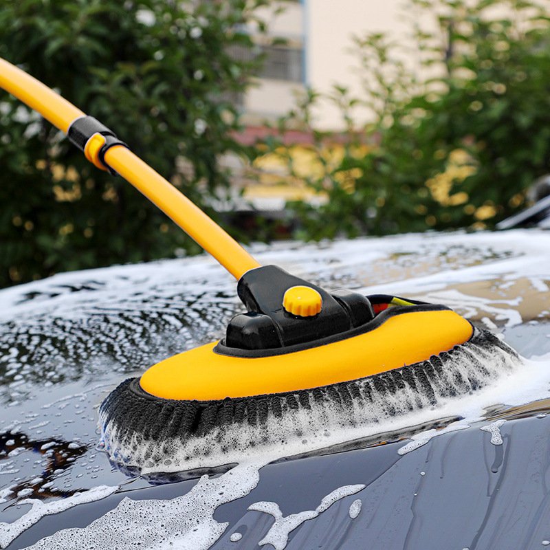 Telescopic Adjustable Chenille Car Wash Brushes Long Handle Microfiber Car Wash Mop Brush