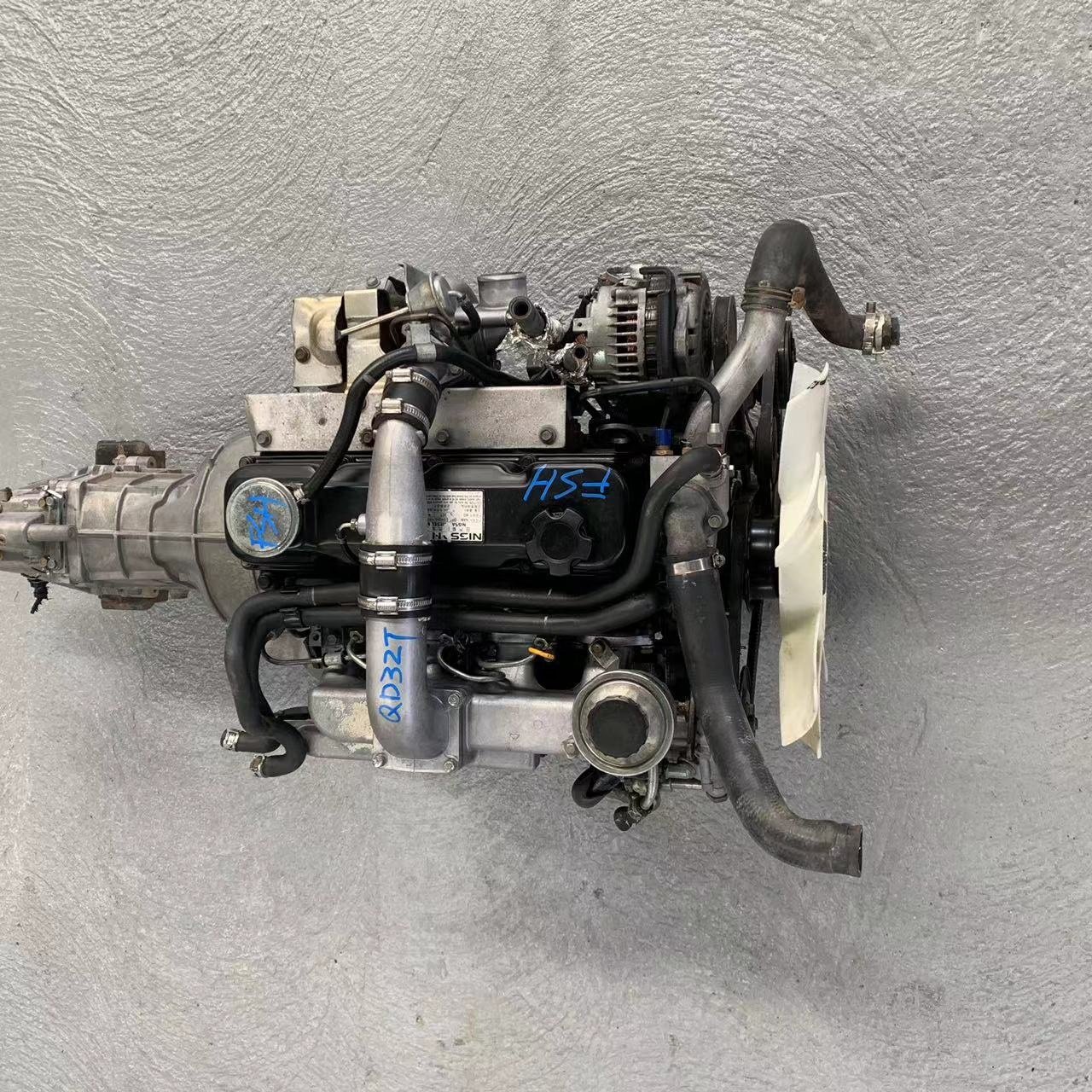4 Cylinders QD32T Japanese Original Used Diesel Engine for Nissan Pickup Trucks Paladon