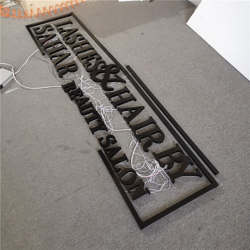 Backlit Logo Sign Outdoor LED Illuminated Acrylic Letter Sign Electronic Signs Advertising Business Letters Signage
