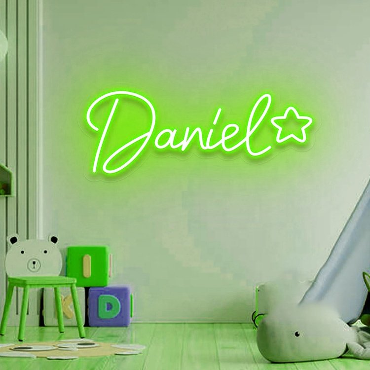 Custom Baby Name Neon Sign Name Led Light Sign for Bedroom Decoration Christmas Gifts Baby Kids Children 15 Wall Mounted 110