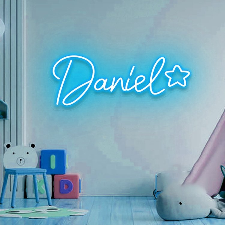 Custom Baby Name Neon Sign Name Led Light Sign for Bedroom Decoration Christmas Gifts Baby Kids Children 15 Wall Mounted 110