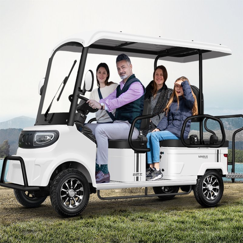 MinibusM8 ,scenic Spot Sightseeing Vehicle, Electric Scooter, Passenger Car, Four-wheel Six Seater Electric Scooter