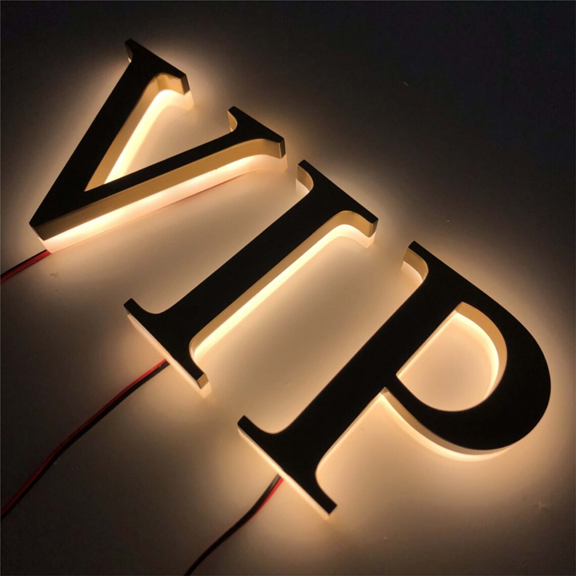Custom High-quality Aluminum LED Solar House Number Light and Company Logo Outdoor Advertising and Decoration