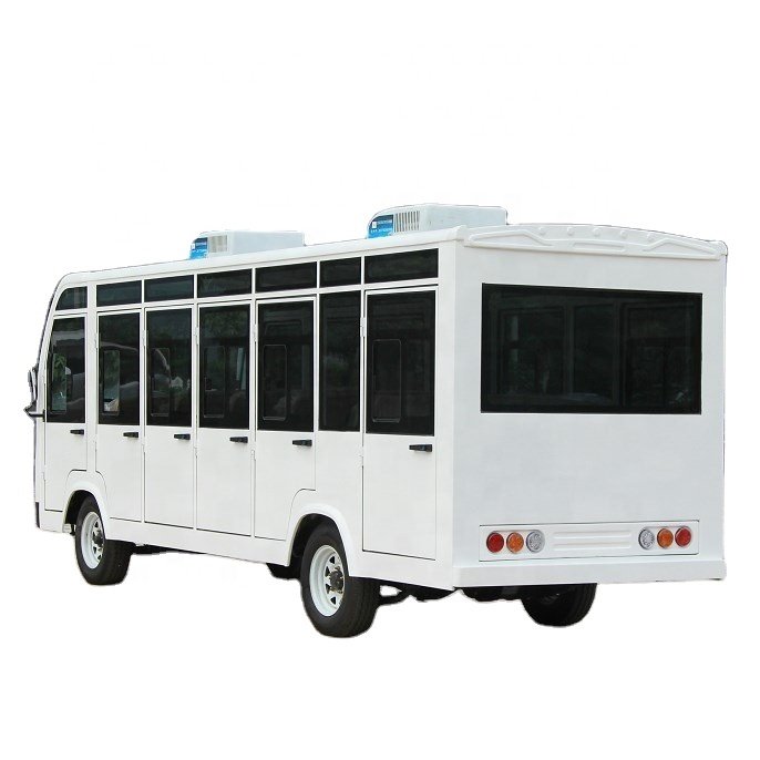 Factory Price 4 Wheels Tourist Car 28Km/H Speed 96V 15Kw 23Seats Electric Tourist Vehicle Shuttle Bus for Sale