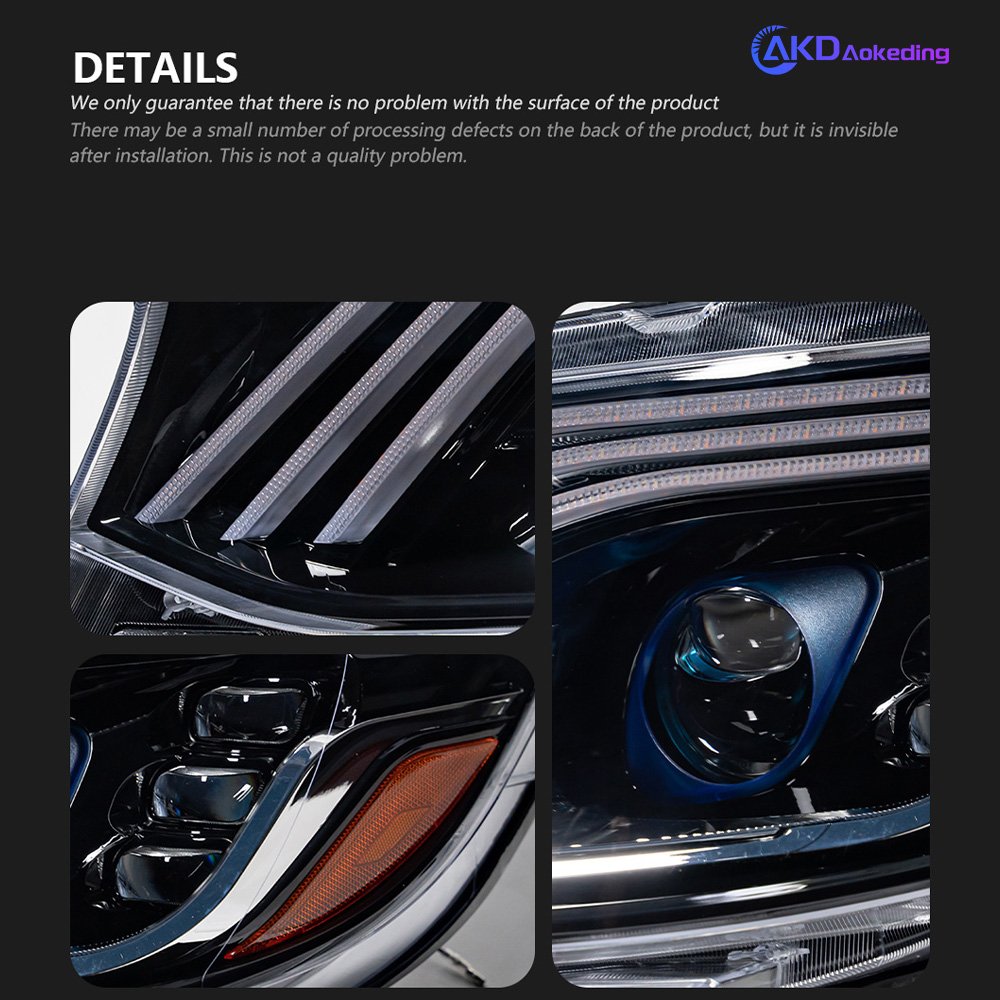Car Lights for Benz Sprinter Headlight Projector Lens W907 Dynamic Signal Head Lamp LED Headlights Drl Automotive Accessories