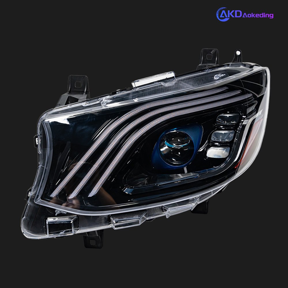 Car Lights for Benz Sprinter Headlight Projector Lens W907 Dynamic Signal Head Lamp LED Headlights Drl Automotive Accessories