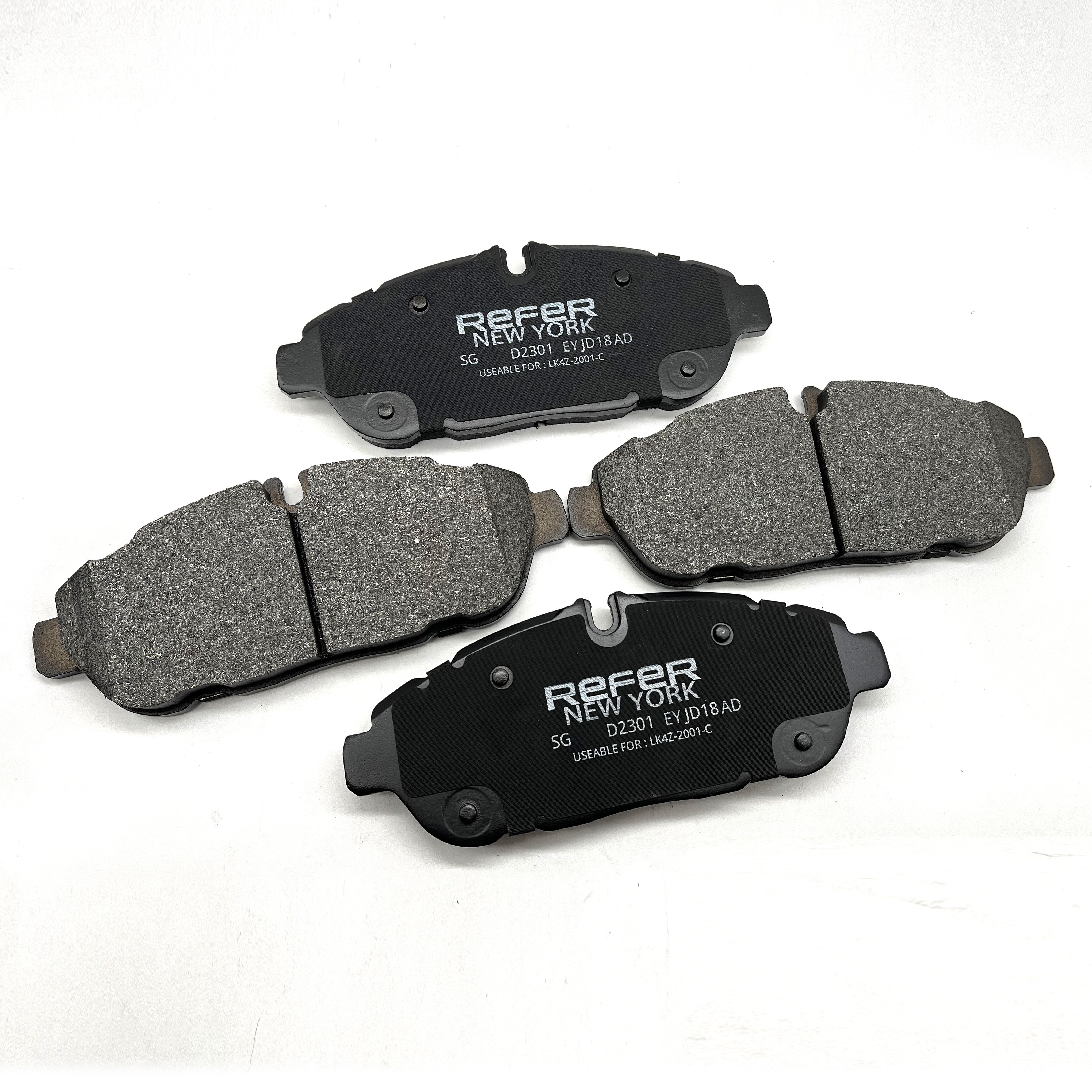 Brake Pads Manufacture Semi Metallic Disc Brake Pad Set D2301 Front for Ford Transit150/250/350 (lk4z2001c)