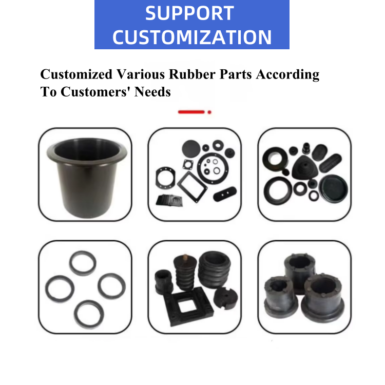 Custom Rubber Excavator Parts EPDM NBR Bus Bumper Industrial Equipment Silicone Mount Washing Machine Rubber Drain Valve Product