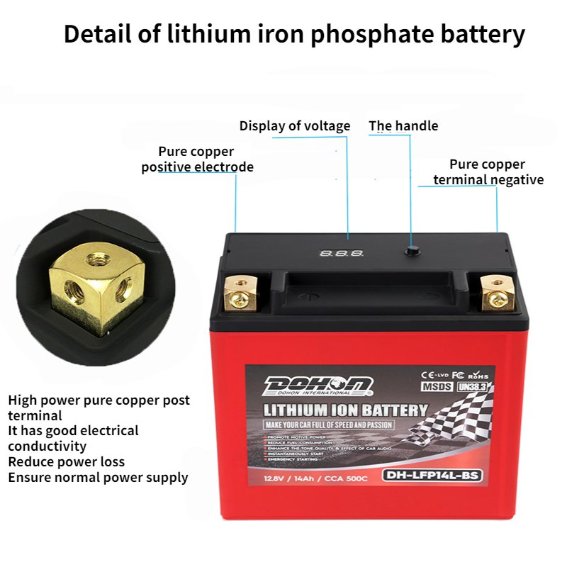 Lifepo4 Solar Battery 12v50ah Lithium Car Truck Bus Boat Starter Battery Cca1500a Lifepo4 Battery Maintenance Free