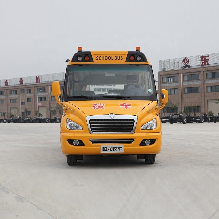 Dongfeng EQ6661ST6D 24-36 3+2 Seat 6.6m Yuchai Euro 3 Diesel Front Engine School Bus with A/C Maxspeed 80km/h on Sale