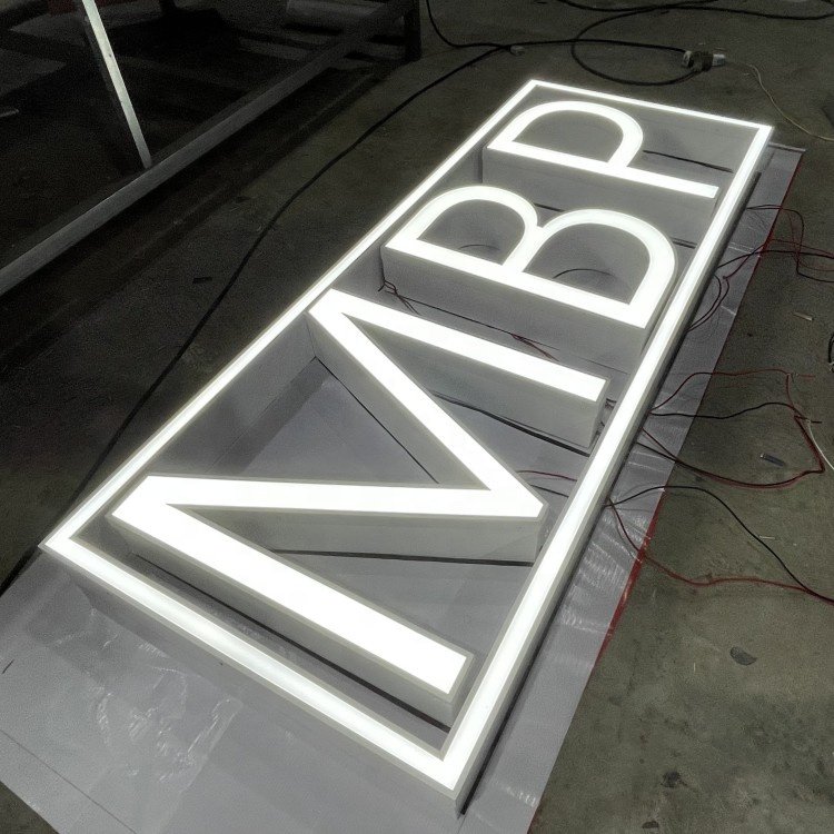 Lighting Building Sign Outdoor 3D Letter Sign Frontlit Channel Letters Shop Front Commercial Signage