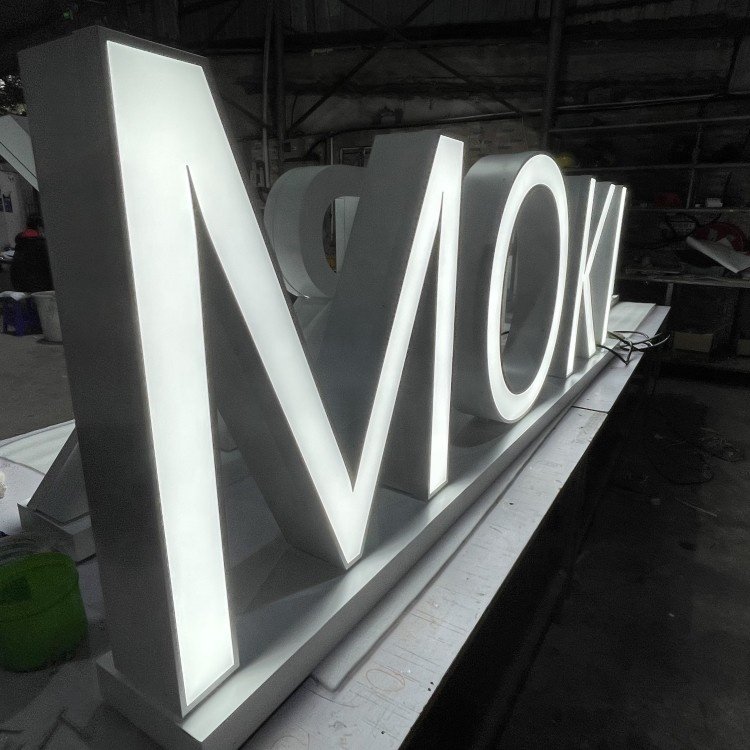 Lighting Building Sign Outdoor 3D Letter Sign Frontlit Channel Letters Shop Front Commercial Signage