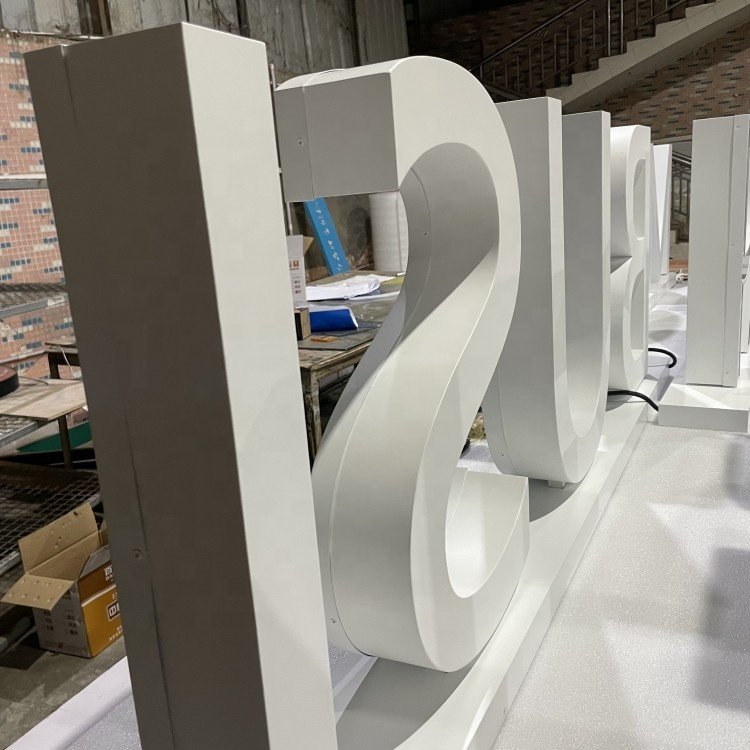 Lighting Building Sign Outdoor 3D Letter Sign Frontlit Channel Letters Shop Front Commercial Signage