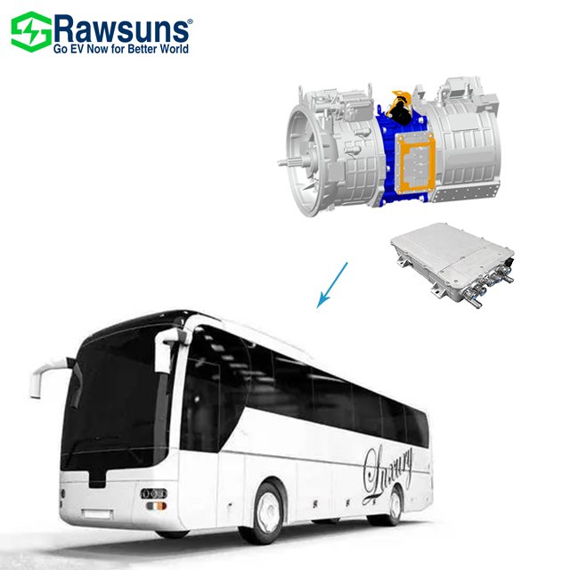 114Kw 3500Nm ISG +TM Hybrid Powertrain With Gearbox Ev Car Conversion Kit Electric Engine for Bus Truck