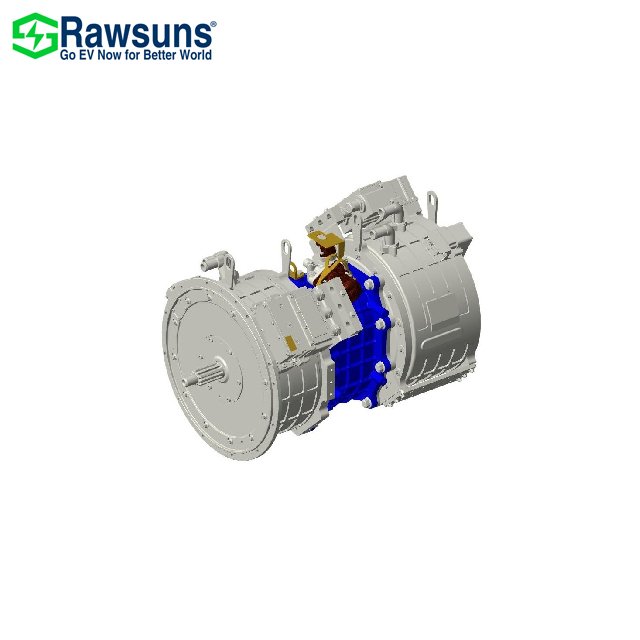 114Kw 3500Nm ISG +TM Hybrid Powertrain With Gearbox Ev Car Conversion Kit Electric Engine for Bus Truck