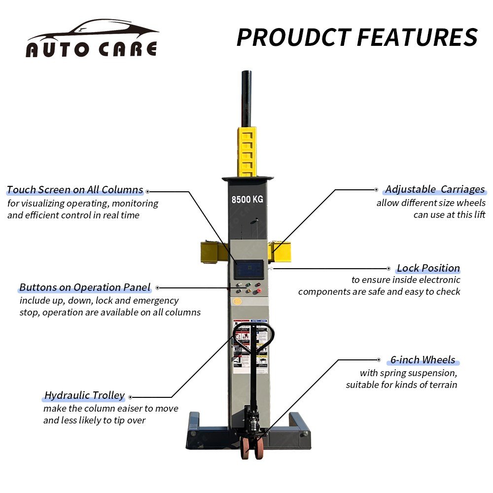 Bus and Truck 4 Post Lift Lifting 34 Ton Capacity Commercial Service and Maintenance Lift with Hydraulic Jacks for Sale