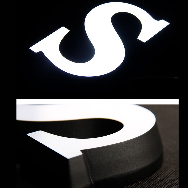 Acrylic logo Sign Illuminated Signage Board for Storefront Pizza Burger Kebab Sign Led Alphabet Letter with High Quality
