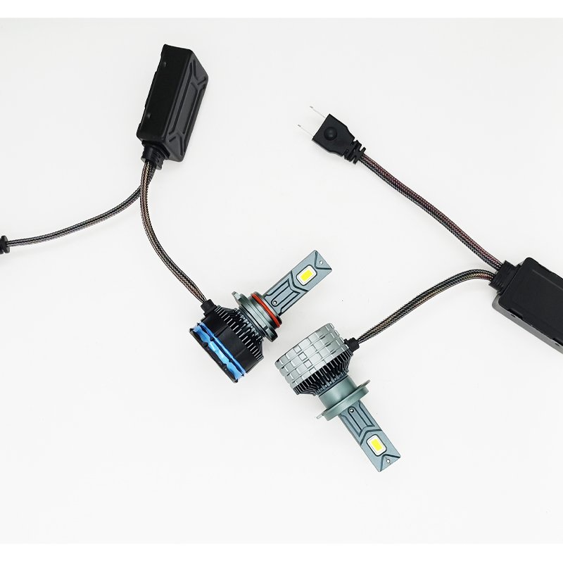 250W High Power LED Headlight Conversion Kit with Fan for Cars, Halogen to LED Upgrade