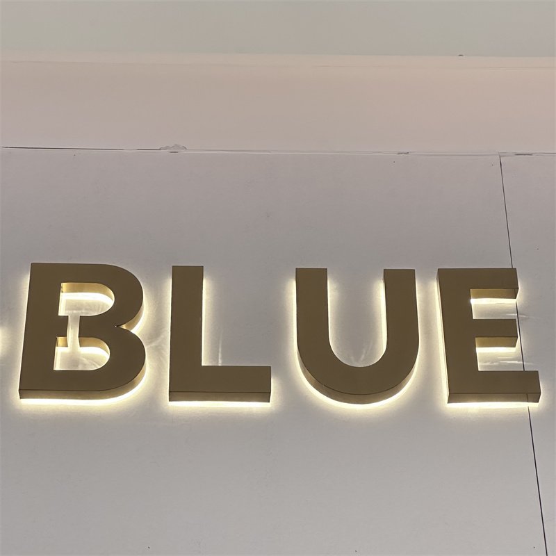 Outdoor Storefront 3D Illuminated Stainless Steel LED Letter Signs for Retail Shop Business Enhanced Visibility With Lighting