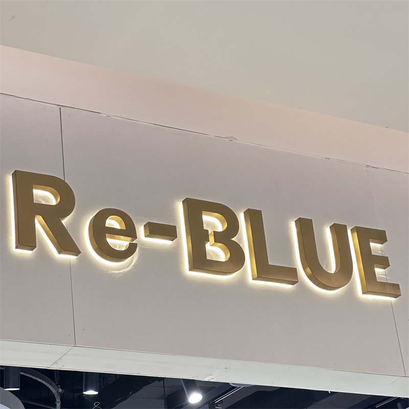 Outdoor Storefront 3D Illuminated Stainless Steel LED Letter Signs for Retail Shop Business Enhanced Visibility With Lighting