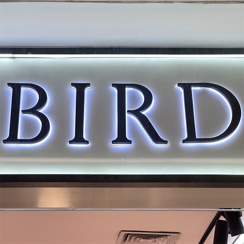 Outdoor Storefront 3D Illuminated Stainless Steel LED Letter Signs for Retail Shop Business Enhanced Visibility With Lighting