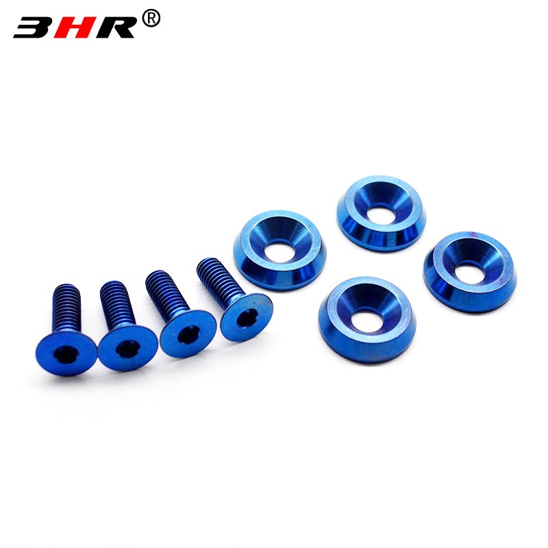 3HR Gr.5 Titanium Alloy Ti-6Al-4V Colorful Bolt with Washers for Auto Engine