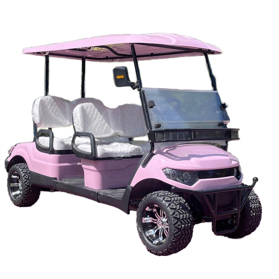 72v 4 Seat Passenger Buggy Car 4 Wheel Lifted Golf Cart 4 Wheel Off Road Electric Hunting Buggy 4 Seater Golf Carts