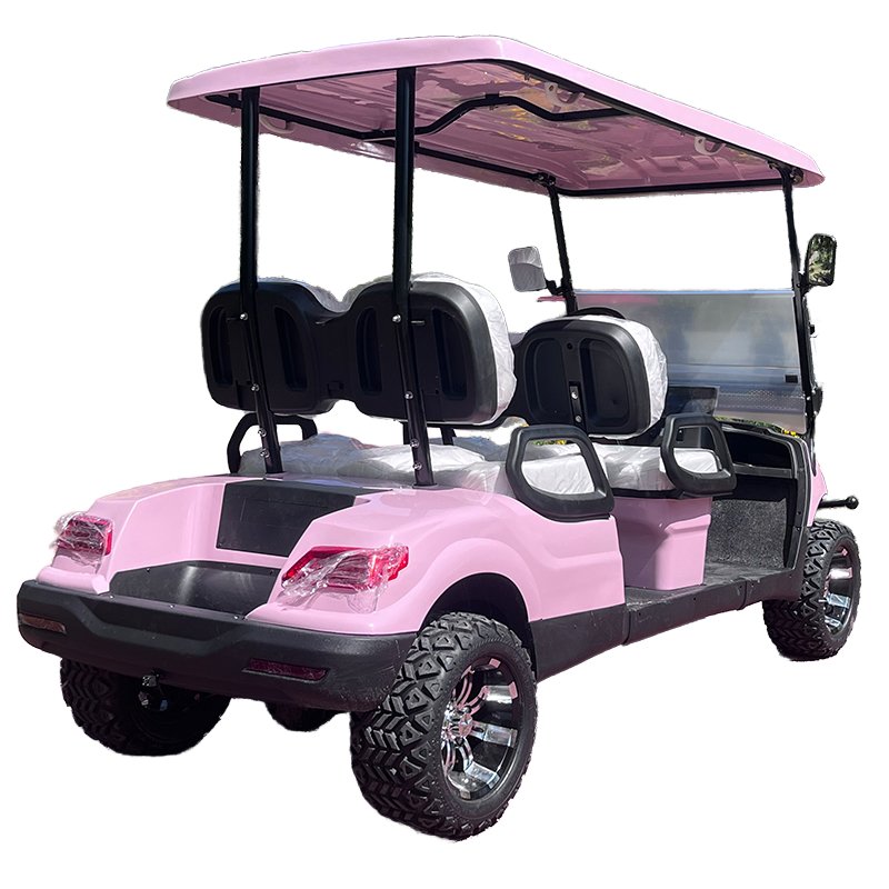 72v 4 Seat Passenger Buggy Car 4 Wheel Lifted Golf Cart 4 Wheel Off Road Electric Hunting Buggy 4 Seater Golf Carts