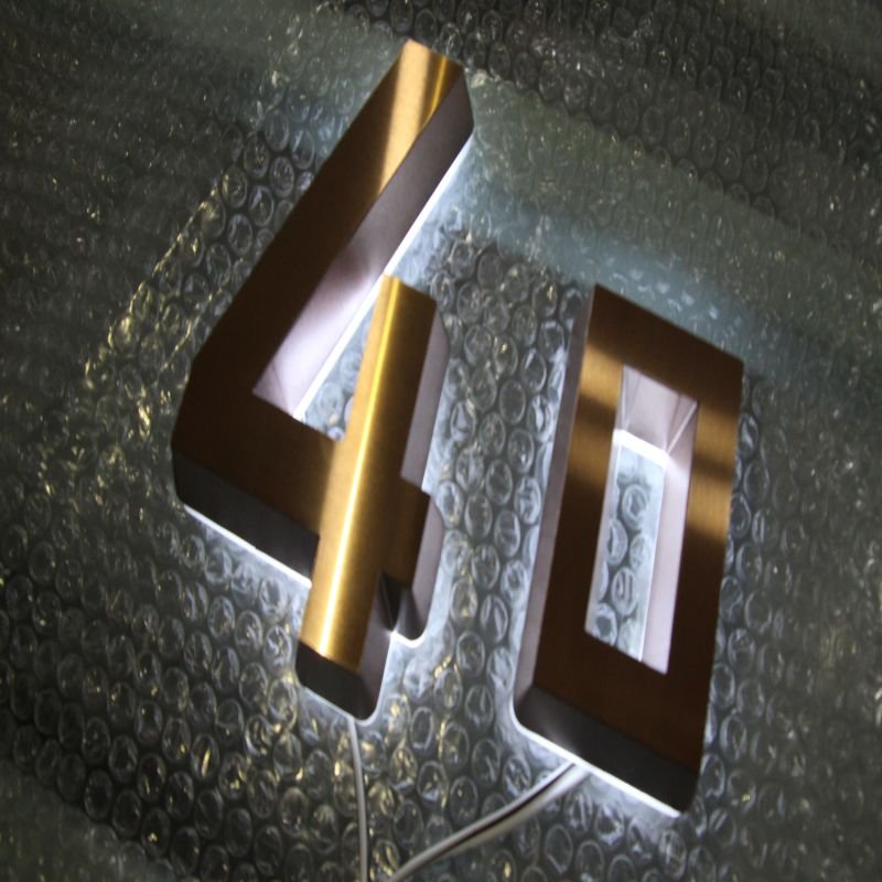 Channel Letters Custom Commercial Metal LED Sign Stainless Steel Adverti Sign LED Metal Luminous Letters