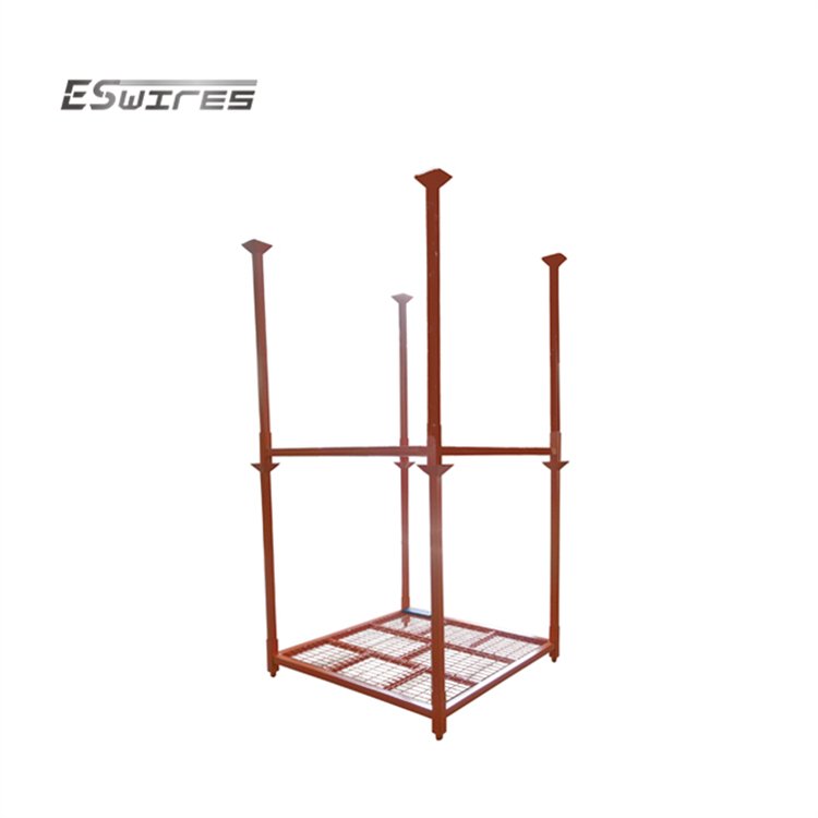 OEM ODM Heavy Duty Durable Warehouse Collapsible Stacking Steel Metal Truck Tyre Storage Foldable Tire Rack