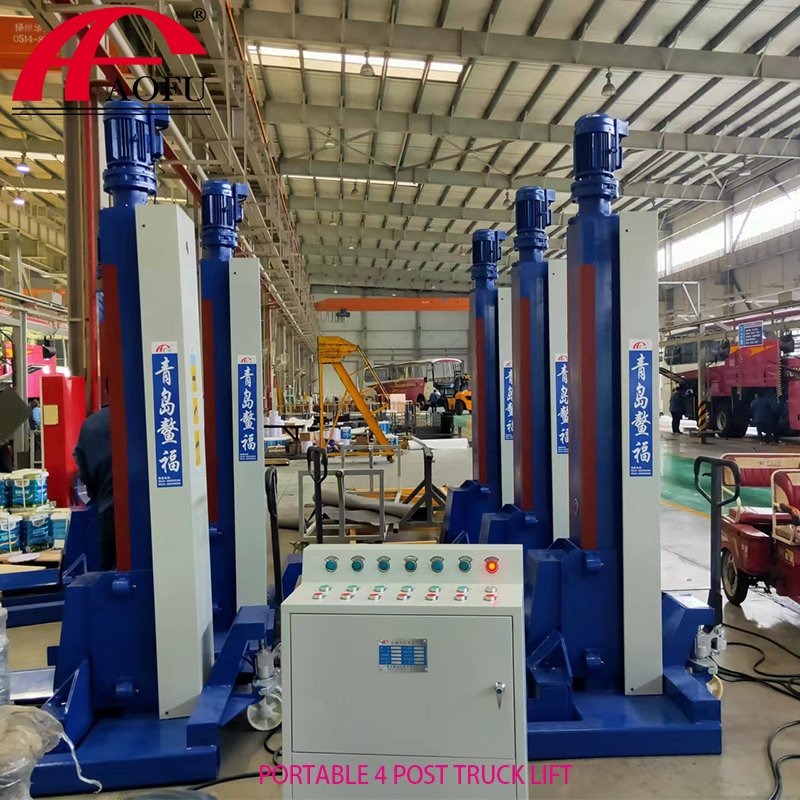 Electric Six-Post Hydraulic Car & Bus Lift Mobile Truck Lift with 20/30/45 Tons Capacity Steel Material Mechanical Screw Drive