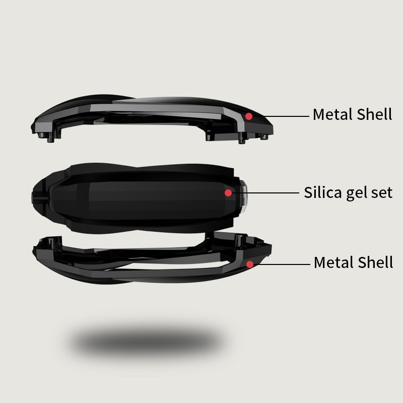 Metal Alloy Leather Car Smart Key Case Bag Fit for Ford 2017/2018/2019/2020 Ford F150/Explorer/MustangF55 Key Shell Protector