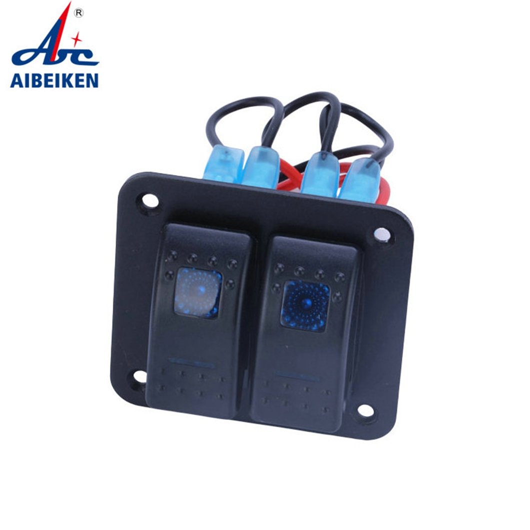 Waterproof 2 Port LED LAMP 2.1A 1.0A Dual Usb Charger Marine Dual Accessory Power Socket for Car Boat Marine Mobile 12V 24V