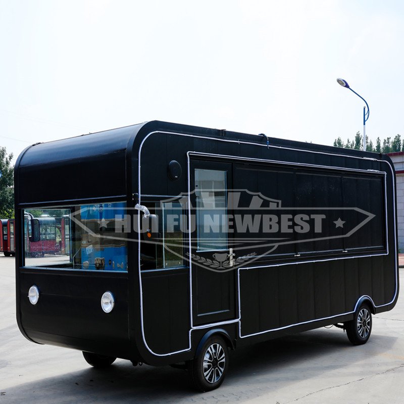 New Type Street Selling Coffee Van Catering Cart Burgers Fries Ice Cream Bus Mobile Food Truck