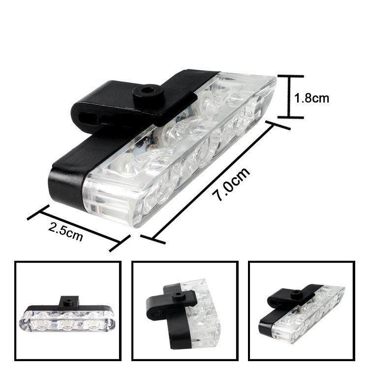 4*3blue White Grill Strobe Lights Car Motorcycle Ambulance Flasher Flashlight 12V Emergency Warning Lamp